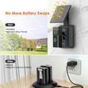 Solar Charger Compatible for Ring Video Doorbell (2020 Release), QIBOX Adjustable Solar Panel Mount, Efficient Solar Charger for Doorbell Camera, Micro-USB Port Charging