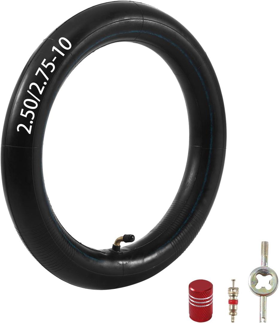 KAMIER 2.50/2.75-10 Inner Tube for Razor MX650 MX500 SX500 Mcgrath 49cc 50cc 2-Stroke Syx Moto Holeshot SSR SX50 X-pro Dirt Bike CRF50F XR50R PW50 TTR50 KDX50 Suzuki JR50 Pit Dirt Bike Tire Tube Parts (Bent Valve Stem)