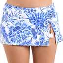 La Blanca Women's Standard Skirted Hipster Bikini Swimsuit Bottom (10, Blue//Beyond the Pacific)