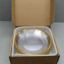 13-Inch Acrylic Clear Charger Plates Set of 10pcs - Elegant Decorative Dinner Plates for Wedding Reception, Holiday Party, Family Gathering & Daily Table Setting