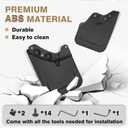 Muslogy Mud Flaps Splash Guards Compatible with Toyota Tacoma 2024 2025 2026 Accessories Front and Rear Mud Guards 4PCS No Drilling Fender Mudguards Kit with Hardware Accessories(Extra Large Version)