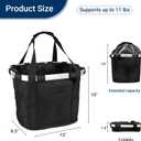 EDWERD Knee Walker Carrying Bag - Universal Foot Recovery Scooter Handlebar Pouch Storage Tote for Knee Scooter, Rollator, Wheelchair, Bike