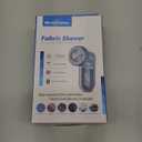 BEAUTURAL Fabric Shaver and Lint Remover, Sweater Defuzzer with 2-Speeds, 2 Replaceable Stainless Steel Blades, Battery Operated, Remove Clothes Fuzz, Lint Balls, Pills, Bobbles Gray