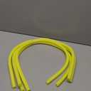 PATIKIL 4 Pcs Pipe Insulation Foam Tube, Heat Preservation Foam Pipe Tubing Covers 3/ 8" (10mm) ID x 3.3FT x 13/ 16" OD for Handle Heat Water Pipe Freeze Protection, Yellow