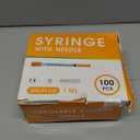 100 Pack 1ml Syringes with Needle-30Ga 5/16 Inch, Individually Sealed Packaging