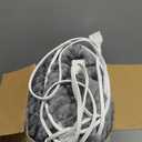 Heated Blanket Electric Throw, Soft Flannel Heating Blanket with 8 Hours Auto Off 10 Fast Heating Levels Machine Washable Sherpa Heated Blanket with Overheating Protection (Throw (50" x 60"), Light Gray)