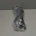 Amazon Essentials Women's Pointed-Toe Ballet (10.5 Wide, Black Faux Leather)