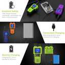 Walkie Talkies Rechargeable for Adults Long Range with Earpiece NOAA Weather Alert, Multi-purpose 2 Way Radio 4 Pack for Team Work Senior Care Kid Adventure Family Camping Hiking Skiing Cruise (Blue Green Orange Violet)