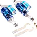 GZYF 11" 280mm Pair Rear Adjustable Air Shock Absorbers Universal for HONDA for Suzuki for Kawasaki for Yamaha Scooter ATV Go Kart Quad Dirt Sport Bikes, Bule (Blue)