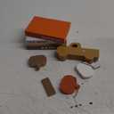 DoubleFill 7 Pcs Thanksgiving Fall Table Decor Farmhouse Wooden Fall Signs with Book Stack 3D Truck and Pumpkins for Tiered Tray Autumn Wooden Table Centerpiece for Harvest Mantle Home Bookshelf Gift