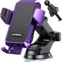 JOYMASS Wireless Car Charger, Phone Holders for Your Car, 15W Auto Clamping Phone Mount Car Accessories for iPhone 16 15 14 13 12 Mini Pro Max, Samsung Galaxy S24 Ultra S23 S22+ Note 20, etc - Purple