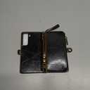 Defencase Compatible with Samsung Galaxy S22 5G Case Wallet with RFID Blocking Card Holder for Women Men, PU Leather Magnetic Snap Flip Zipper Strap Wallet Phone Case Fit for Galaxy S22 6.1", Coffee