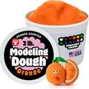 Hygloss Play Modeling Dough for Kids  Safe & Non-Toxic Sensory Dough for Arts and Crafts  3 lb Tub  Play Clay for Toddler Activities, Preschool Classroom Must-Haves  Orange Color, Scented
