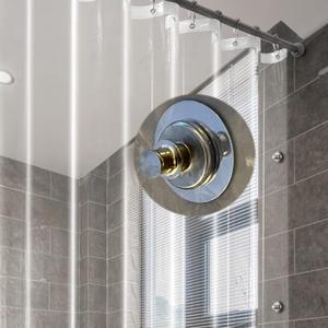 60x74 Shower Curtain Liner with Magnets & Side Magnetic Clips Kit for Leak Guard, Heavy Duty 60 x 74 Length Shower Liner Clear, 60x74