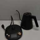 Elite Gourmet EKT3001 1L Digital Water Kettle, 304 Stainless Steel Interior, Programmed Temperatures, Keep Warm Function, Cordless, 360 Base, Auto Off & Audible Indicator, Matte Black