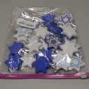 Chunful 24 Pcs Hanukkah Ornaments for Tree Star Hanging Ornaments Shatterproof Star of David Tree Decorations Chanukah Balls Blue and White Jewish Christmas Decorations for Xmas Party Supplies