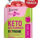 (2 Pack) Fast Track Keto ACV Gummies Extreme 2000MG Fasttrack Keto Gummies Apple Cider Vinegar Formulated with Pomegranate Beet Juice Powder B12 Vegan Non GMO 120 Gummys (EXP 05/05/26)