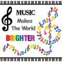 3 x BeYumi Music Notes Border Decor - 108Pcs Back to School Music Notes Bulletin Board Set Music Makes The World Brighter Cutouts Piano Border Trim Preschool Classroom Chalkboard Wall Decoration Supplies
