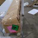 Zinus Upholstered Metal and Wood Box Spring, 4 Inch Mattress Foundation, Easy Assembly, Fabric Paneled Design, King, Grey