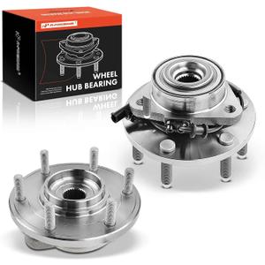 A-Premium 2 x Front Wheel Bearing and Hub Assembly with ABS & 6-Lug Compatible with Nissan Armada 2012-2015, Titan 2012-2015, 4WD Only