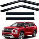 Window Visors Rain Guards for 2022 2023 2024 2025 2026 Mitsubishi Outlander, Out-Channel Window Vent Wind Deflectors Visors Shades for 22 23 24 25 26 Mitsubishi Outlander
