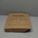 Gray Lamp Shades Set of 2, 10.5" x 10"x 13" Medium Rectangle Lampshades Cut Corner Fabric Lamp Shades Replacement, Include 2 Lamp Harps, Suitable for E26 Base and Saddle Base, Easy Assembly Required