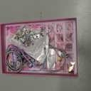 AIPRIDY Charm Bracelet Making Kit,Unicorn Mermaid Crafts Gifts Set Can Inspires Imagination and Creativity,Jewelry Making Kit Perfect Gifts for Girls 5-12 Years Old (72 Pieces Rose)