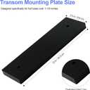 Boat Transducer Mounting Plate Transom Saver Mount Board Stern Saver Mounting Block Marine Transducer Mounting Bracket for Fish Finder & Sonar 12" X 3.5" X 0.75" - Black