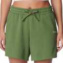 Columbia Womens Columbia Trek French Terry Short (Green)