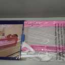 Dream On Me Mesh Security Bed Rail Toddler Safety Guard with breathable mesh, reinforced anchor system, lightweight, portable, fits adult twin-size beds, Pink