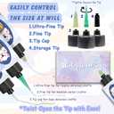 Craft Glue & Precision Tips, Craft Glue Bottles with Fine Tip, Quick Dry Clear, Strong Tacky Glues, Fabric Adhesive Permanent for Paper Crafting Scrapbooking/Etc (200ML)