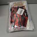 4 Pack Foil Fringe Curtain Backdrop, 3.28Ft x 8.2Ft Metallic Tinsel Foil Fringe Streamers Curtains for Photo Booth, Wedding, Casino Viva Las Vegas Game Night Birthday Party Decoration (Black Red)