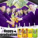 Jingmore 24 Pcs Graduation Cups with Straws Bulk 13.5 oz Class of 2026 Plastic Mason Jars Reusable Tumbler Coffee Tea Hot Cocoa Beverage Happy Graduation Tumbler for Congrats Grad Party Gifts(Purple)