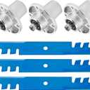 AEagle Spindle Blade Deck Rebuild Kit for Hustler 601804 Bad Boy Bunton Great Dane John Deere Lesco Scag Snapper, Raptor SD, Raptor Flip Up Zero Turn Mowers with 48" Mower Decks