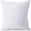 QUBA LINEN Throw Pillow Inserts (1 Piece, White), 18x18 Inches - Premium Cushion Fillers for Sofa, Bed, and Home Décor (18x18 Inch)