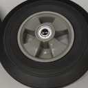 2 Pack 10 Inch Solid Rubber Tire, 5/8 Inch Axle Size Hand Truck Wheels Replacement Tires for Hose Cart, Garden Cart, Dolly Cart, 330 lb Load Capacity1