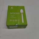 Compostable Spoons [200 Pcs] CPLA Spoons Disposable BPI Certified BPA-Free, Heat Resistant, Durable Disposable Utensils Alternative to Plastic Silverware for Daily, Party & Camping