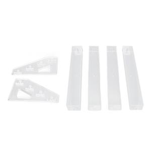 4 Tiers Clear Cosmetic Storage Rack, 4 Layers Transparent Makeup Display Tray, Plastic Eyeshadow Palette Organizer