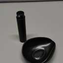 Barista Warrior Coffee Bean Dosing Cup and Spray Bottle Kit - Ceramic Single Dosing Tray, Static Reducing Spray (Black)