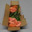 CCINEE 12Pcs Fall Artificial Flowers Chrysanthemum Ball, Autumn Silk Floral Arrangement Fake Flowers Bouquet Long Stem Hydrangea for Home Office Coffee House Parties and Wedding Decor (Orange)
