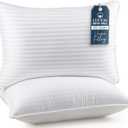 Utopia Bedding Bed Pillows for Sleeping Standard Size (White), Set of 2, Cooling Hotel Quality, for Back, Stomach or Side Sleepers