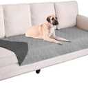 Ameritex Waterproof Dog Bed Cover Pet Blanket for Furniture Bed Couch Sofa Reversible 30x80, Gray