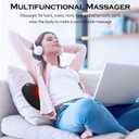Papillon Mothers Day Gifts for Mom,Back Massager with Heat,Shiatsu Neck Massager Pillow for Back,Neck,Shoulder,Foot&Lower Back Pain Relief,Relaxation Gifts for Women/Mom/Fathers Day (Black)