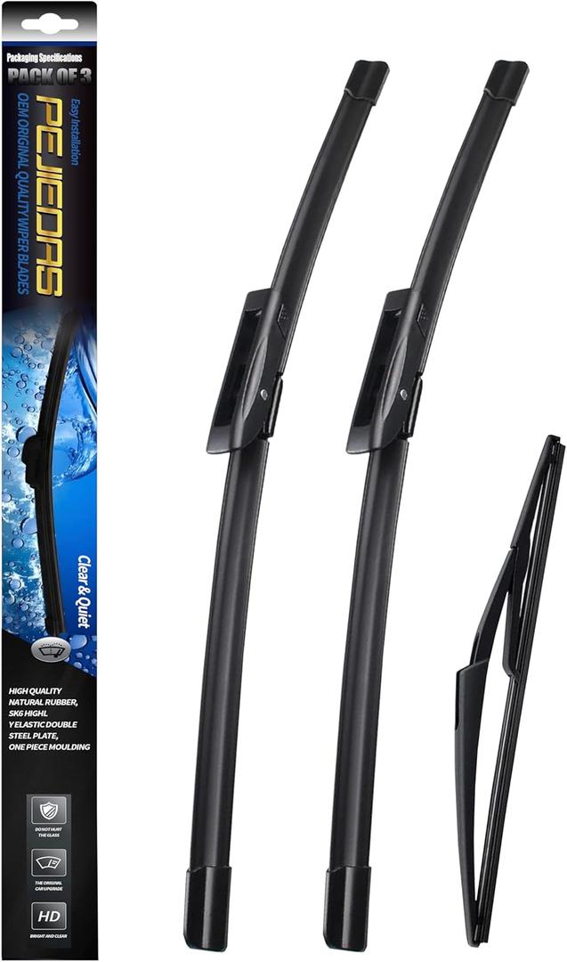 3 x OEM Wiper Blades, Replacement Wiper Blades for 2013 Mini Cooper (18 & 19 Front Wipers + 10 Rear Wiper Blades)