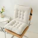 Desk Chair Cushion with Ties Office Seat Cushion Non-Slip Comfort Dorm Pad for Dorm, Desk, Dining Chair, Floor Sitting