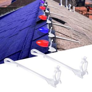 LAIAMER Ridge Clips for Hanging Outdoor C7 C9 String Lights - Multi Functional Universal Row Light Hooks Holiday Clip, 50 Pcs
