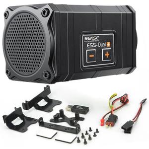ESS Dual Engine Sound Simulator System for Axial SCX10/SCX10 II Traxxas TRX4 Axial Wraith (Dual+Engine)