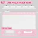 25 Packs Hanging File Folders,Cherry Pink Hanging File Folders Letter Size,Hanging Folders with 1/5-cut Tabs,Hanging Folders for Filing Cabinets, File Organizer Folder for Office,School,Home