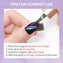 9D Magnetic Nail Polish Set, Cat Eye Nail Polish Non Gel with Magnet, Multi-Color Holographic Glitter Cateye Nail Lacquer Quick Dry High Glossy DIY Salon Gift for Women Girl