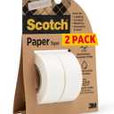 Scotch Paper Tape, Writable, Translucent, Recyclable Packaging, 3/4 in x 600 in, 2 Rolls